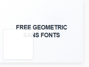 Free Geometric Sans Fonts Like Helvetica for Commercial Use