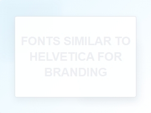 Swiss-Inspired Sans Fonts Like Helvetica for Branding
